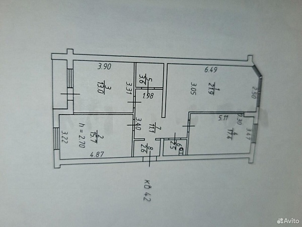 3-к. квартира, 87,8 м², 8/9 эт.