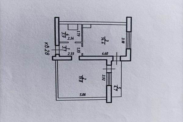 Продажа 1-к квартиры, 41.2 км.м., 3/18 этаж