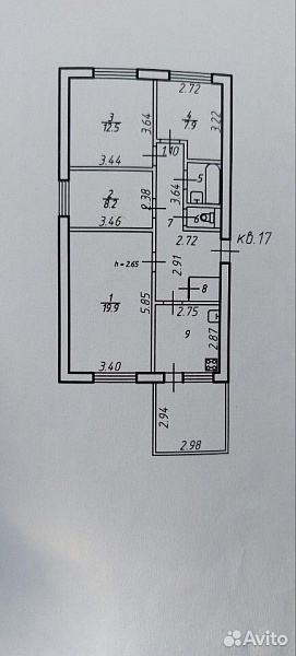 5-к. квартира, 90 м², 5/10 эт.