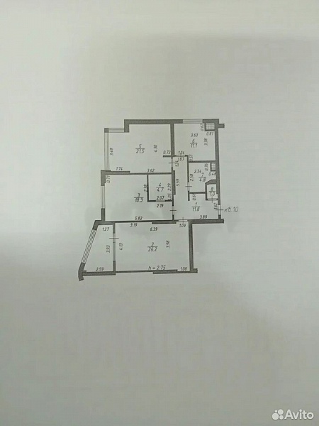3-к. квартира, 110 м², 2/17 эт.