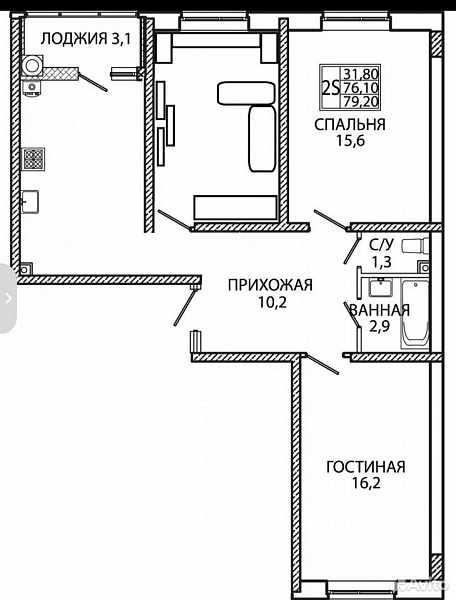 3-к. квартира, 80 м², 10/18 эт.