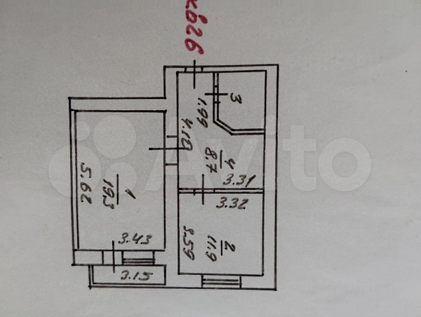 1-к. квартира, 46,6 м², 3/6 эт.