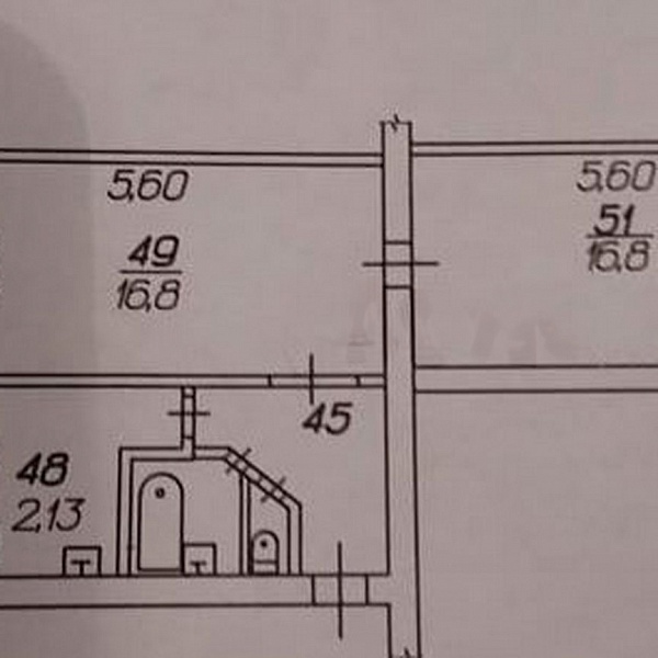 2-к. квартира, 48 м², 2/5 эт.