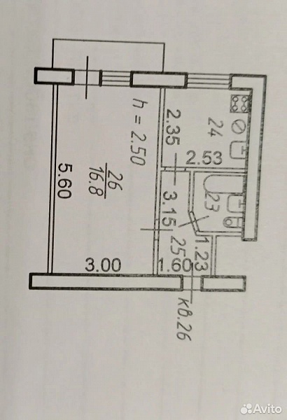 1-к. квартира, 29,1 м², 4/5 эт.