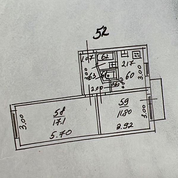 2-к. квартира, 44 м², 3/5 эт.