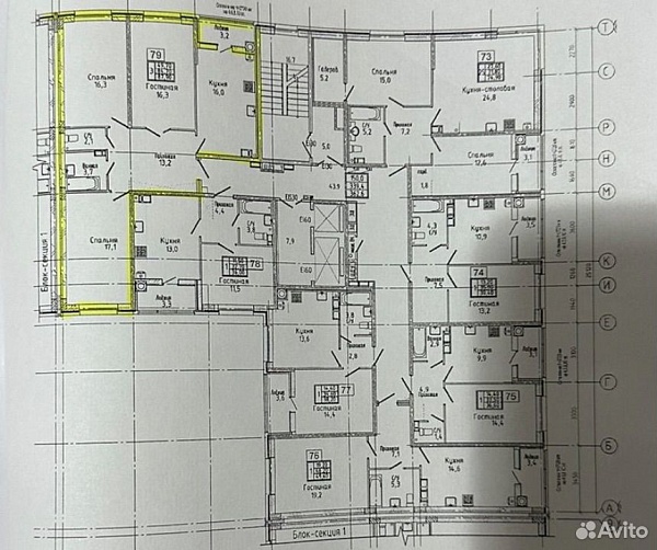 3-к. квартира, 85 м², 6/12 эт.