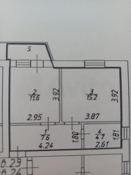 1-к. квартира, 39,1 м², 5/5 эт.