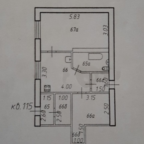 2-к. квартира, 50,4 м², 1/5 эт.