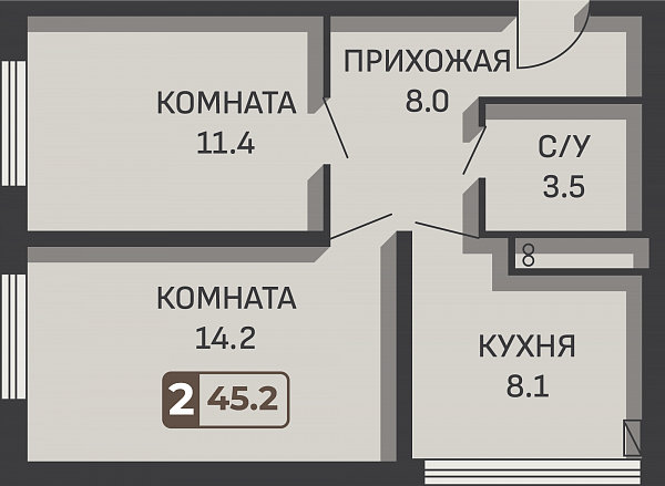 Квартира — ЖК Равновесие Литер 3